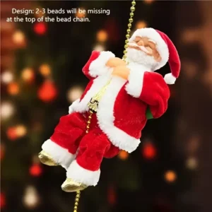 🎅✨ Santa Claus Escalador Navideño – Decoración Dinámica y Realista para Tu Hogar