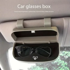 ESTUCHE PARA GAFAS DE COCHE CON CLIP PARA VISERA | PORTA LENTES AUTO