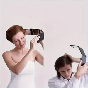 ESPEJO MULTIANGULO PLEGABLE 360° PARA CORTAR CABELLO MAQUILLAJE BARBA TOCADOR