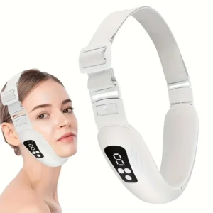 MASAJEADOR FACIAL ELÉCTRICO PAPADA MANDÍBULA EN V LED 9 NIVELES 3 MODOS RECARGABLE